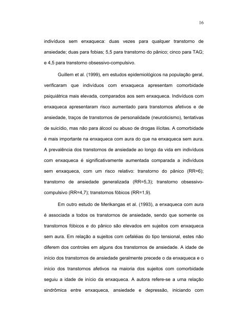 Comorbidade entre cefalÃ©ias primÃ¡rias e transtorno de ansiedade ...