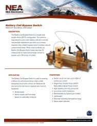 Battery Cell Bypass Switch - Ensign-Bickford Aerospace & Defense ...