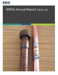 WRAS Annual Report 2011-12 - Water Regulations Advisory Scheme