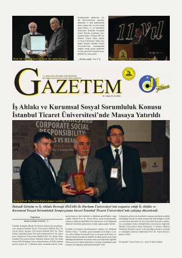 Gazetem SayÄ±-21 - Ä°stanbul Ticaret Ãniversitesi