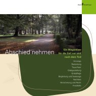 Abschied nehmen (PDF) - bei der Stadt Sindelfingen