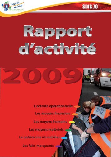 Rapport d'activitÃ© 2009 - Service DÃ©partemental d'Incendie et de ...