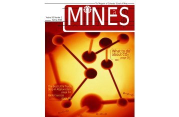 What to do about CO2 - Mines Magazine - Colorado School of Mines