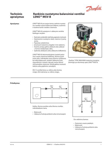 LENO™ MSV-B - Danfoss