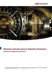 Hikvision solución para la Industria Financiera - Security One ...