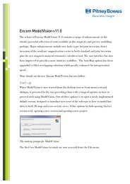 Encom ModelVision Release Notes - Pitney Bowes