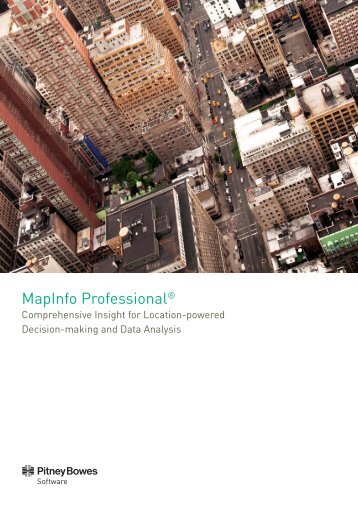 MapInfo ProfessionalÂ® - Pitney Bowes