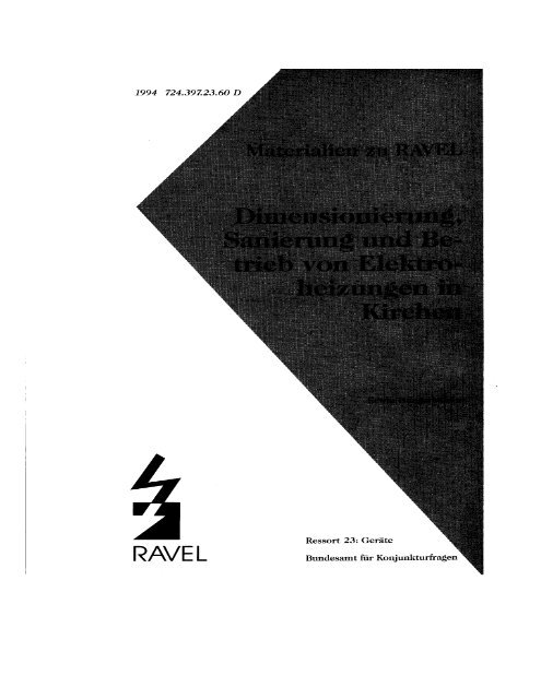 Elektroheizungen in Kirchen - oeku Kirche und Umwelt