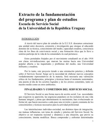 Extracto de la fundamentaciÃ³n del programa y plan de estudios