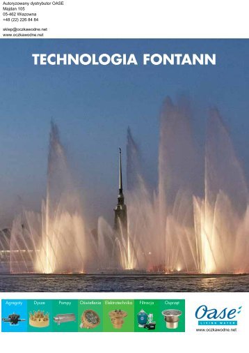 Katalog fontann Oase - Oczka wodne