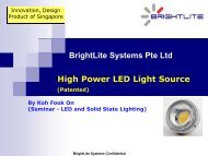 BrightLite Systems Pte Ltd High Power LED Light Source - A*Star