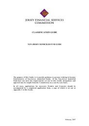 CLASSIFICATION GUIDE - the Jersey Financial Services Commission