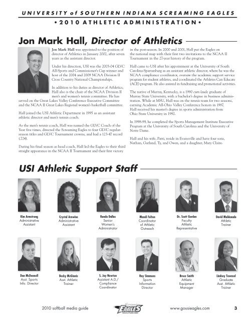 2010 - University Of Southern Indiana Athletics