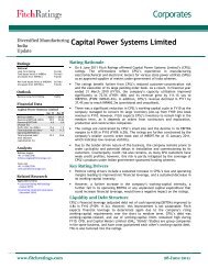 Capital Power Systems Limited - India Ratings