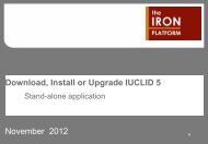 Download and Install IUCLID 5 - The Iron Platform