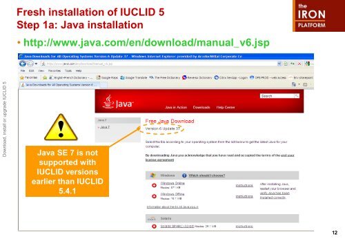 Download and Install IUCLID 5 - The Iron Platform