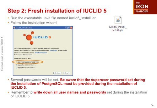 Download and Install IUCLID 5 - The Iron Platform