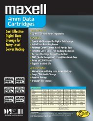 4 mm Data Cartridges - Maxell Canada