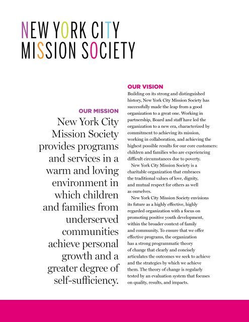 NYCMS_AnnRpt_2011_WE.. - New York City Mission Society