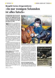 Tierwelt 13/2011 Margrith Fercher, Eringerzüchterin - evzg-visp-brig.ch