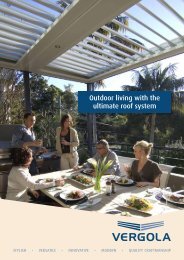 Outdoor living with the ultimate roof system - Vergola