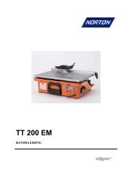 Clipper TT 200 EM Handleiding - Saint-Gobain Abrasives