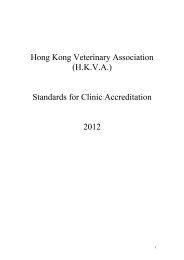 Draft Document - Hong Kong Veterinary Association