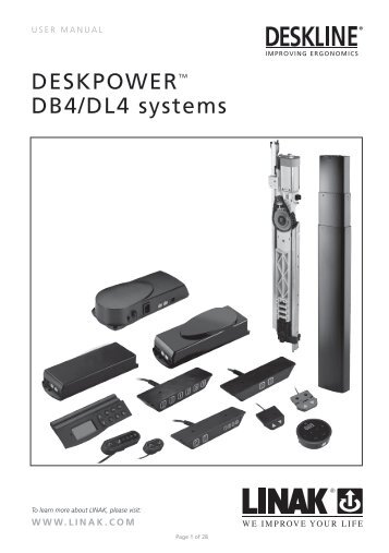 DESKPOWERTM DB4/DL4 systems - Linak