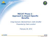 RECAT Phase 2 - Approach to Airport Specific Benefits - WakeNet