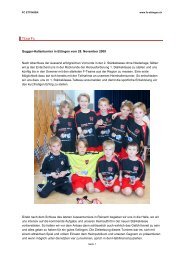 Gugger-Hallenturnier in Ettingen vom 28. November ... - FC Ettingen
