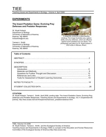 PDF - Teaching Issues and Experiments in Ecology - Ecological ...