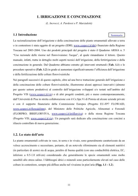 MANUALE SULLA GESTIONE SOSTENIBILE DEI VIVAI - Ce.Spe.Vi.