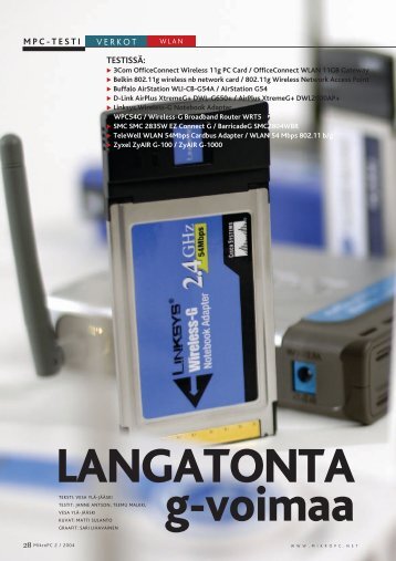 VERKOT MPC-TESTI TESTISSÃ„: - MikroPC