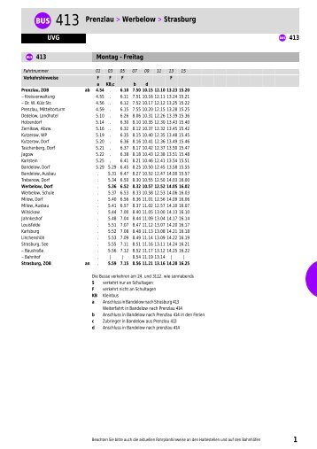 1 0b 413 Prenzlau > Werbelow > Strasburg