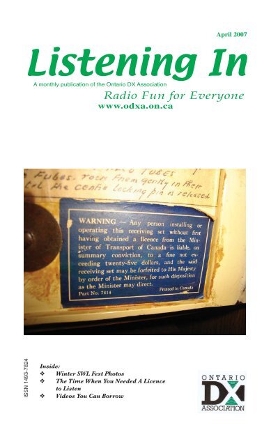 Radio Fun for Everyone - Ontario DX Association