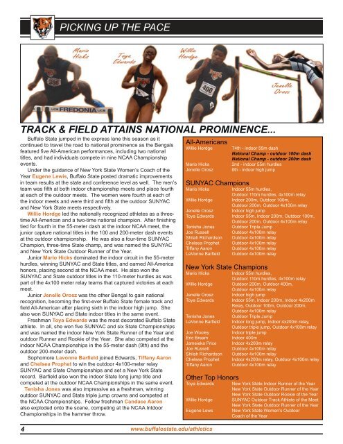 07 Summer Newsletter.indd - Buffalo State College Athletics