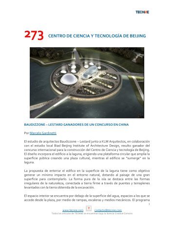 273 CENTRO DE CIENCIA Y TECNOLOGÍA DE BEIJING - Tecnne