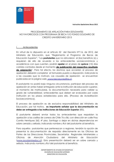 Apelacia N A Becas Y Fondo Solidario De Cra C Dito Universitario Altavoz