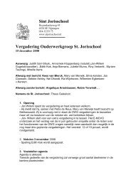 Sint Jorisschool Vergadering Ouderwerkgroep St. Jorisschool