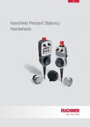Hand-held Pendant Stations - EUCHNER GmbH + Co. KG