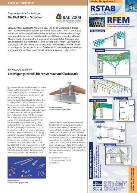 Stahlbau Nachrichten - Verlagsgruppe Wiederspahn