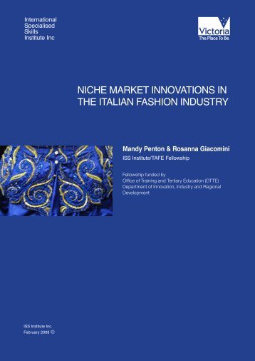 niche market innovations in the italian fashion industry