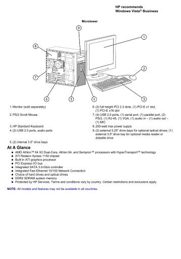 HP Compaq dx2250 Microtower Business PC