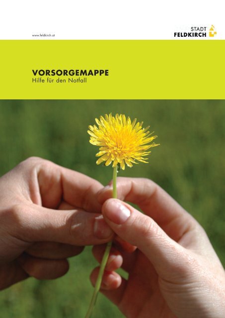 VORSORGEMAPPE - in Feldkirch