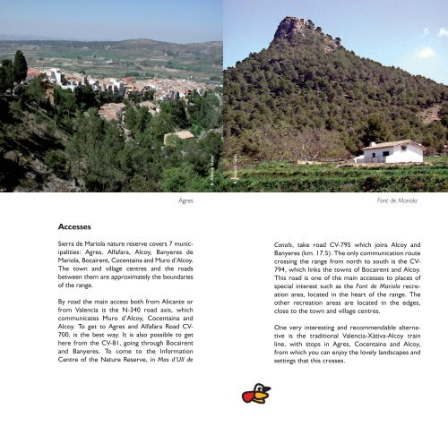 de la serra de mariola - Parques Naturales - Generalitat Valenciana