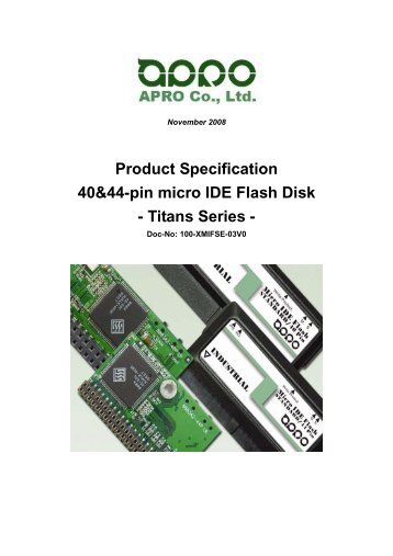 Product Specification 40&44-pin micro IDE Flash ... - APRO CO., LTD.