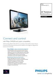 26HFL5008D/12 Philips Professional LED TV - Tele-Signal Electronics