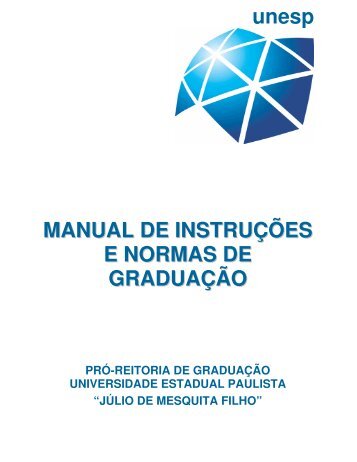 unesp MANUAL DE INSTRUÇÕES E NORMAS ... - Unesp-Registro