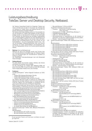 Leistungsbeschreibung Telesec Server und Desktop Security ...