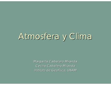 Atmosfera y Clima